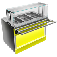 Модуль технологический АЛРМ2-К-П031 Astropit Мармит 2-х блюд тепловой, ПЭН ОКА  полка 1 уровень, для гастроемкостей, LED-подсветка  1120