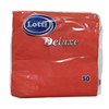 Салфетки 24х24 см 1 слой 50 шт/уп  DELUXE красный