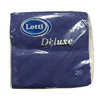 Салфетки 24х24 см 1 слой 50 шт/уп  DELUXE синий