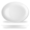 Блюдо овальное 25,4 см  White Churchill фарфор белый