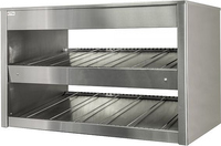 Витрина тепловая VT2-970BK ROBOLABS от +30 до 90 °C   2 полки  нержавеющая сталь