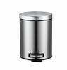 Ведро для мусора 8 л D23, 33 см с педалью, с доводчиком, нерж.сталь  Катунь