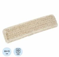 Насадка для швабры (МОП) 60х13 см хлопок бежевая (петлевой)