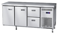 Стол морозильный Abat СХН-60-02 (2 ящика, 2 двери, без борта)