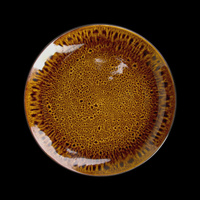 Тарелка мелкая 22,8 см без бортов Tvist Madeira KL фарфор коричневый