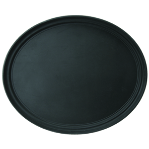 Поднос прорезиненный овальный 73,5х60 см черный ProHotel Поднос прорезиненный овальный 73,5х60 см черный ProHotel