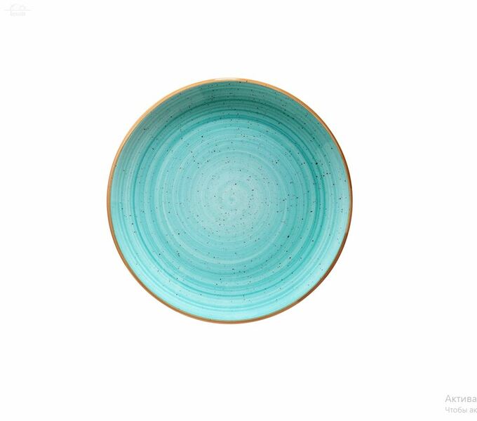 Тарелка мелкая 17 см без полей Аква Bonna фарфор голубой Тарелка мелкая 17 см без полей Аква Bonna фарфор голубой