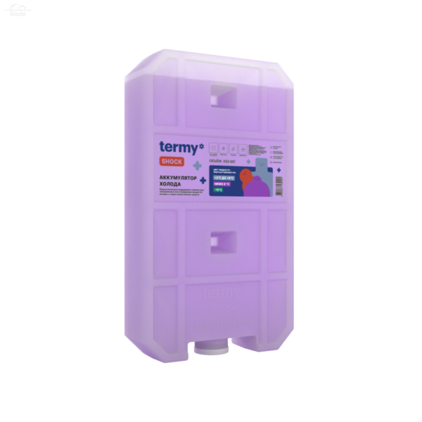 Хладоэлементы termy* SHOCK 450 мл. (Гель 0℃) Хладоэлементы termy* SHOCK 450 мл. (Гель 0℃)
