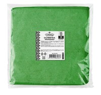 Салфетка для уборки 30х30 см 10 шт/уп микрофибра, зелёная