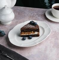 Блюдо овальное 24х18 см Aristocrat Noble  фарфор белый