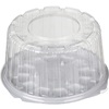 Упаковка для торта Т-165  белый/прозрачный D166 мм H96 мм