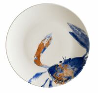 Тарелка 27 см Аквелис лобстер  Bonna 79388 фарфор белый с рисунком