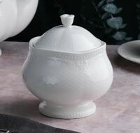 Сахарница 240 мл  фарфор Aristocrat  Noble фарфор белый