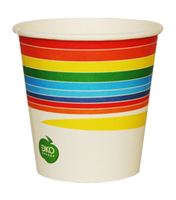 Стакан бумажный 250 мл набор 6 штук РАДУГА
