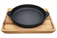 Сковорода на подставке 18 см круглая  чугун MYRON COOK