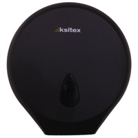Диспенсер для туалетной бумаги TH-8002В KSITEX  круглый,  черный  пластик