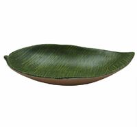 Блюдо листок 23х13см меламин Green Banana Leaf P.L