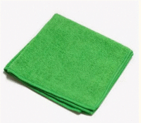 Салфетка для уборки 40х40 см 1 шт/уп ЗЕЛЕНАЯ микрофибра,220мкр