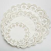 Салфетки ажурные d20 см 100 шт/уп   белый