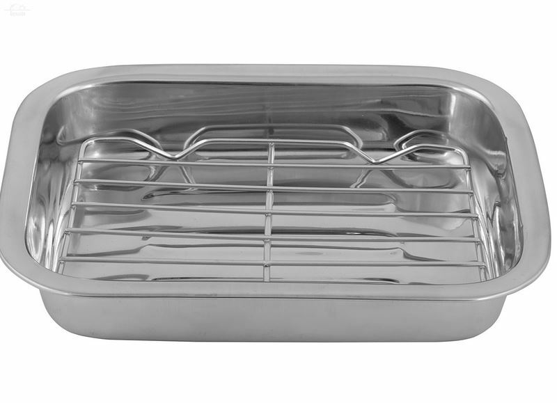 Противень гриль с решеткой 30 см прямоугольная Противень гриль с решеткой 30 см прямоугольная