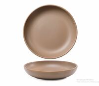 Тарелка глубокая 20,3 см NATURAL MATT PETYE коричневый фарфор