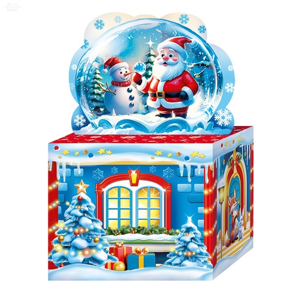 Коробка для подарка 800 гр Снежный шар Коробка для подарка 800 гр Снежный шар