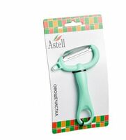 Овощечистка с плавающим ножом зеленая ASTELL