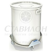 Бак для мусора нерж ТБ-23 KAYMAN конструкция сварная   пластиковый бак  на колесах