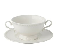 Бульонная пара 300 мл LUXE Noble фарфор белый Бульонная пара 300 мл LUXE Noble фарфор белый