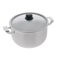 Кастрюля 7 л D26 см нерж.сталь с крышкой Дачная без ТРС Амет