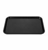 Поднос столовый 52,5х32,5 см черный полипропилен  Рестола 5026