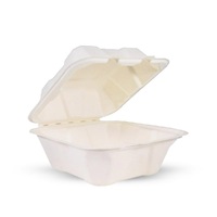 Ланч-бокс для бургера  150х150х78 мм 450 мл сахарный тростник