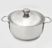 Кастрюля 2,5 л D20 см нерж.сталь с крышкой Классика ТРС Амет