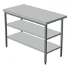 Полка для стола производственного 900х600 ТНН сплошная КОМПЛЕКТ  оцинкованная сталь