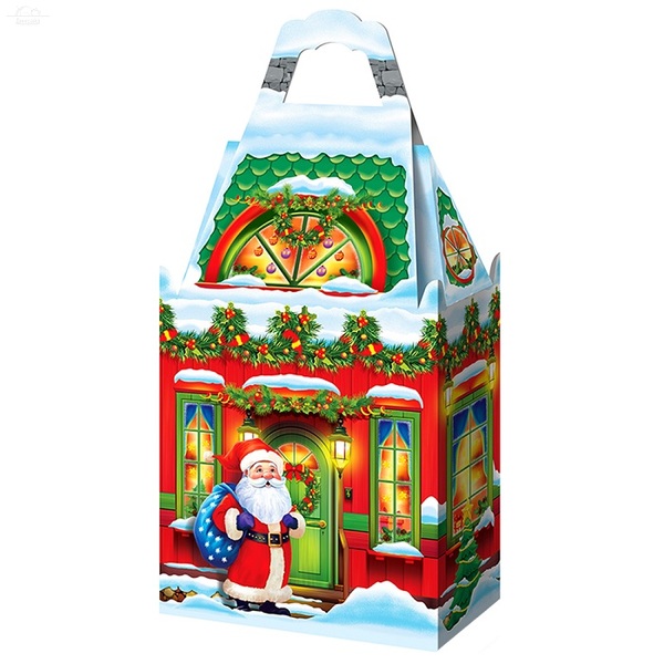 Коробка для подарка 1 кг НГ на пороге Коробка для подарка 1 кг НГ на пороге