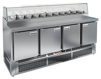 Стол для пиццы HICOLD PZE1-1111/GN стекло