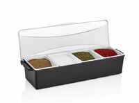 Контейнер для фруктов 4 отделения 49,5х15,5 см, H9,5 см GASTROPLAST