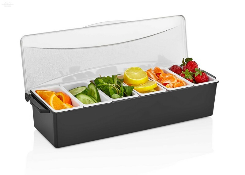 Контейнер для фруктов 6 отделений 49х16 см, H9,5 см GASTROPLAST Контейнер для фруктов 6 отделений 49х16 см, H9,5 см GASTROPLAST