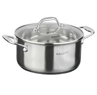 Кастрюля 1,6 л D16 см нерж.сталь со стеклянной крышкой Ника Катунь