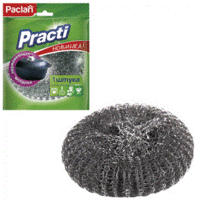 Губка для посуды СПИРАЛЬ 1 шт/уп 38 г, БОЛЬШАЯ, PACLAN "Practi"
