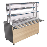 Модуль технологический АЛРМ2-043 Astropit Мармит 2-х блюд тепловой МАРТ  полка 3 уровня, для гастроемкостей, LED-подсветка  1500