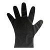 Перчатки ТПЭ размер М 100 шт/уп черный 