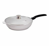 Сковорода 26 см   литой алюминий антипригарное покрытие со стеклянной крышкой  Kukmara