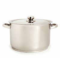 Кастрюля 10 л D28, H22 см нерж.сталь с крышкой ТРС -3 Амет