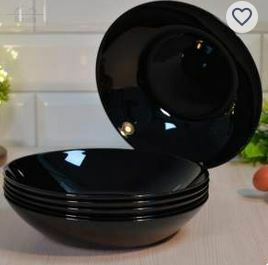 Набор тарелок суповых 6шт 20см "Norma nero" Prima Collection Набор тарелок суповых 6шт 20см "Norma nero" Prima Collection