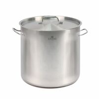 Кастрюля 30 л D35, H32 см нерж.сталь с крышкой Luxstahl