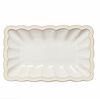 Блюдо прямоугольное 25х16 см Crab TABULA фарфор айвори