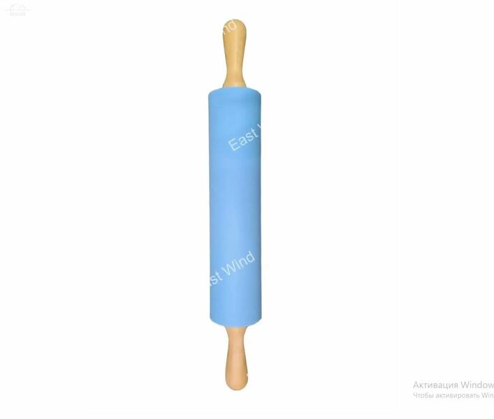 Скалка силиконовая 49×6,5 см с крутящимися ручками GEALFIS Скалка силиконовая 49×6,5 см с крутящимися ручками GEALFIS