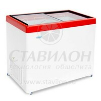 Ларь морозильный с прямым стеклом МЛП-350 СНЕЖ 315