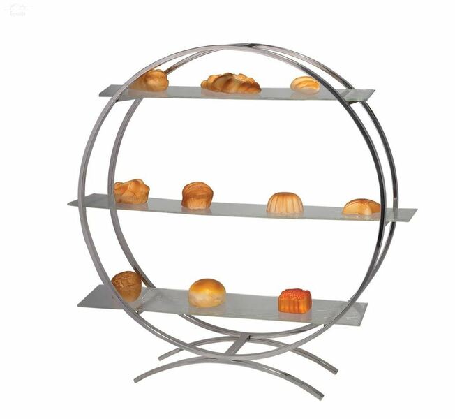 Сет из трех блюд для выкладки на металлическом основании 72x23x81см Maco Сет из трех блюд для выкладки на металлическом основании 72x23x81см Maco